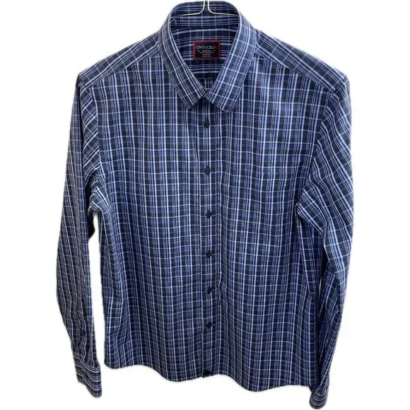 Men's Slim Fit M Untuck It Button Down Wrinkle Free, 100% Cotton Shirt - Picture 1 of 10